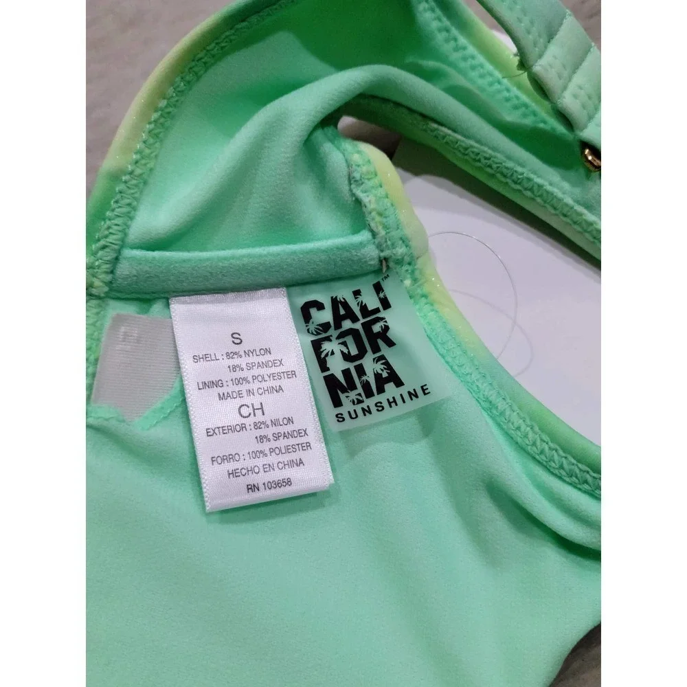 California Sunshine Tie Dye Bikini Top Small